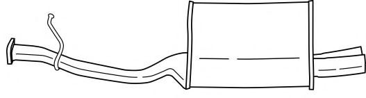 Глушитель выхлопных газов конечный AKS DASIS SG23633