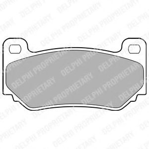 Комплект тормозных колодок, дисковый тормоз DELPHI LP1774