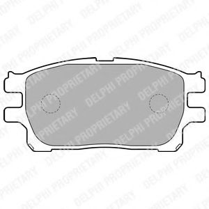 Комплект тормозных колодок, дисковый тормоз DELPHI LP1784