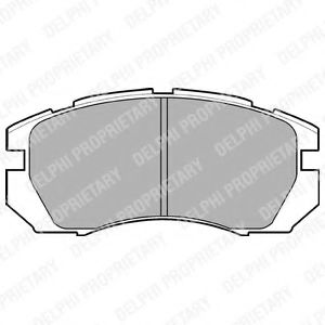 Комплект тормозных колодок, дисковый тормоз DELPHI LP930