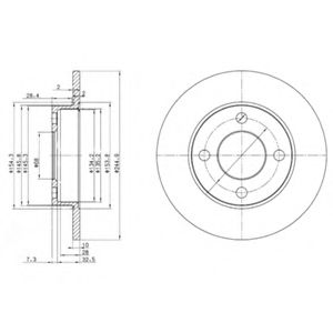 Тормозной диск DELPHI BG2517