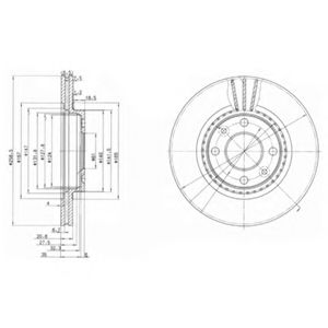 Тормозной диск DELPHI BG2625