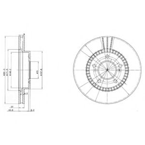 Тормозной диск DELPHI BG3061