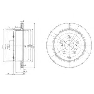 Тормозной диск DELPHI BG3166