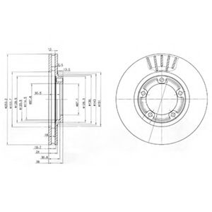 Тормозной диск DELPHI BG3590