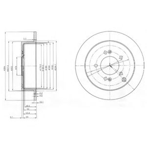 Тормозной диск DELPHI BG3680