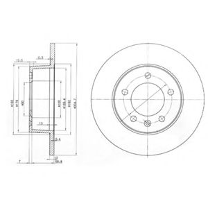 Тормозной диск DELPHI BG3681