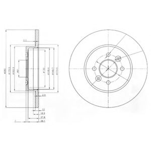 Тормозной диск DELPHI BG3992