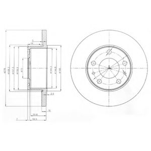 Тормозной диск DELPHI BG3751