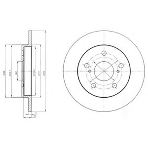 Тормозной диск DELPHI BG4233