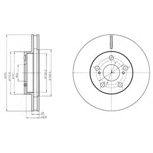 Тормозной диск DELPHI BG4290
