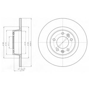 Тормозной диск DELPHI BG4301