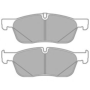 Комплект тормозных колодок, дисковый тормоз DELPHI LP3166