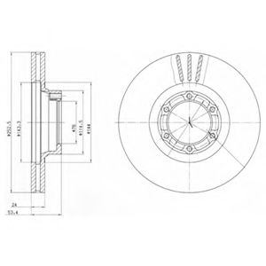 Тормозной диск DELPHI BG2284