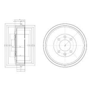 Тормозной барабан DELPHI BF265