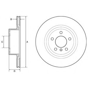 Тормозной диск DELPHI BG4644C