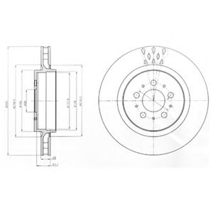 Тормозной диск DELPHI BG4306C