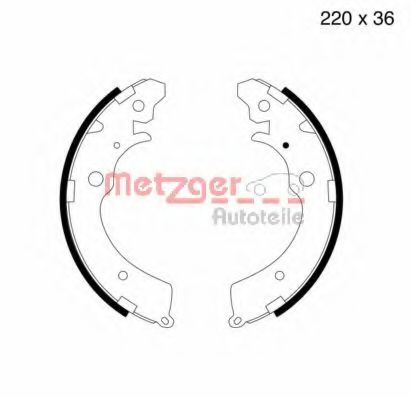 Комплект тормозных колодок METZGER MG 565