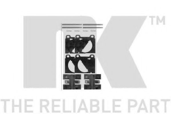 Комплектующие, колодки дискового тормоза NK 7947950