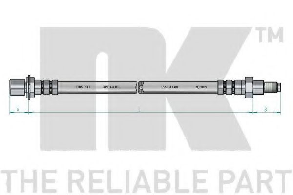 Тормозной шланг NK 854530
