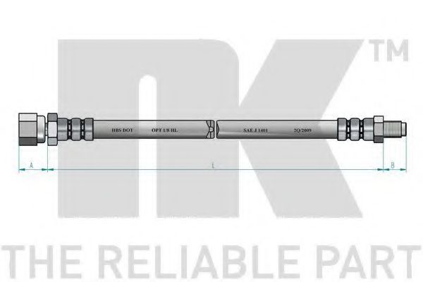 Тормозной шланг NK 853324