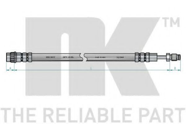 Тормозной шланг NK 854114
