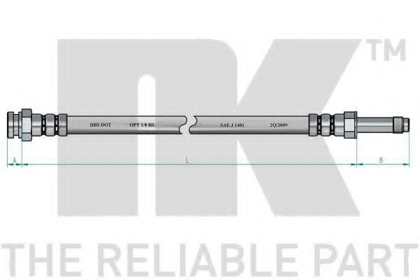 Тормозной шланг NK 854309