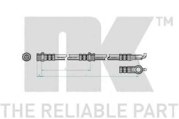 Тормозной шланг NK 853240