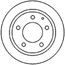 Тормозной диск MAPCO 25536