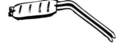 Глушитель выхлопных газов конечный FONOS 613204