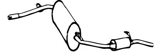 Глушитель выхлопных газов конечный ROSI 05435