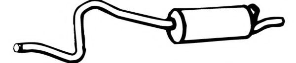 Глушитель выхлопных газов конечный MEFEX 0390