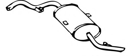 Глушитель выхлопных газов конечный FONOS 631016