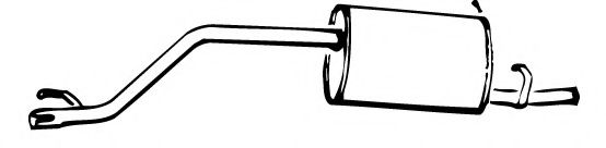 Глушитель выхлопных газов конечный FONOS 610116