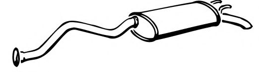 Глушитель выхлопных газов конечный FONOS 611243