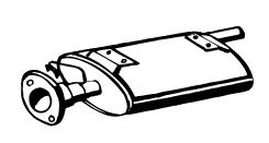 Средний глушитель выхлопных газов FONOS 614276