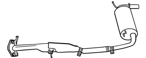 Глушитель выхлопных газов конечный FONOS 620847