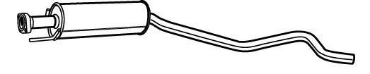 Средний глушитель выхлопных газов FONOS 617397