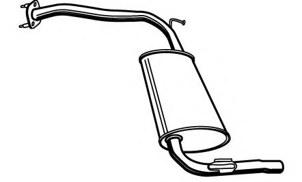 Глушитель выхлопных газов конечный MEFEX 1788