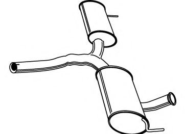 Средний глушитель выхлопных газов FONOS 611363