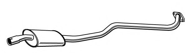 Средний глушитель выхлопных газов MEFEX 7627