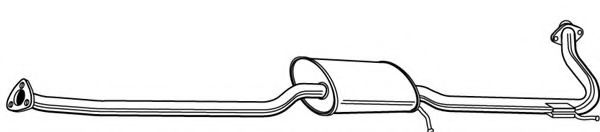 Средний глушитель выхлопных газов FONOS 620015