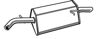 Глушитель выхлопных газов конечный FONOS 617466