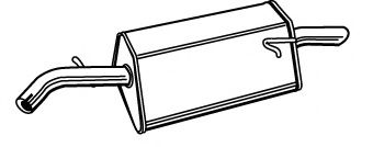 Глушитель выхлопных газов конечный FONOS 617479