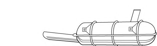 Глушитель выхлопных газов конечный FONOS 3999