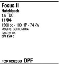 Система выпуска ОГ FONOS FOK10323BB