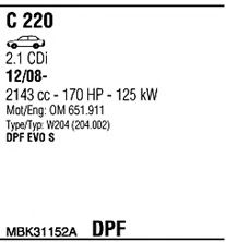 Система выпуска ОГ FONOS MBK31152A