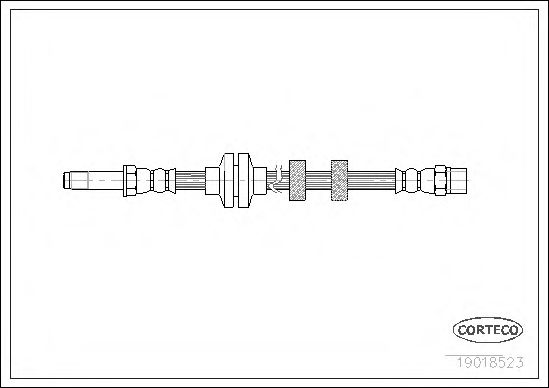 Тормозной шланг CORTECO 19018523