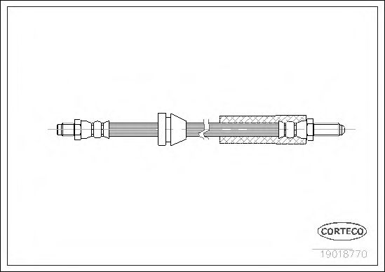 Тормозной шланг CORTECO 19018770
