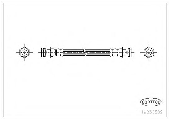 Тормозной шланг CORTECO 19030509